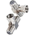 Miniatyrbillede 1 af 4: 2-vejs antenne splitter / 1 indgang til 2 udgange Rf Tv Freeview/push Style - Ya