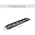 Miniatyrbillede 2 af 5: 2-pak rektangulær aluminium dørventilationsrist 250x50mm insektbeskyttelse til RV, garderobe, køkken osv. - Sort