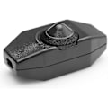 Miniatyrbillede 1 af 4: 1-60W LED Lysdæmper Dæmpbar (Rotary Dimmer) LED Dæmpbar, On/Off, 220-230V, CE In-Line Switch, Sort