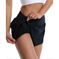 Miniatyrbilde 2 av 5: Løpeshorts for kvinner med innerlag, høyt liv, lett treningsshorts for kvinner med lomme