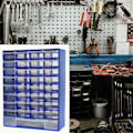Miniatyrbillede 4 af 5: Skuffe Opbevaringsskab Organizer Container Vægmonteret Garage Organisation, Værktøjskasse til Hardware B