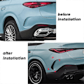 Miniatyrbillede 3 af 5: Bil Bagkofanger Diffuser Splitter Spoiler Body Kit til GLC Coupe C254 2023+ GLC260 300, A