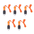 Miniatyrbild 1 av 5: Stora tjocka kulspetspennor för artrit och Parkinsons - 5-pack tungt viktade med stort brett grepp i orange