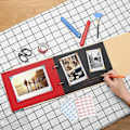 Miniatyrbilde 4 av 5: Fotoalbum til å designe selv - Skrapalbum med svarte sider - Fotobok til å lime inn - Bryllup, jul, valentinsdag, bursdag