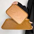 Miniatyrbild 3 av 5: Serveringsbricka Rektangulär Bricka Modern Aptitretare Bricka Multifunktionell Matbricka Fruktfat för Soffbord Badrum Kök