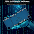 Miniatyrbild 4 av 5: 10st 16CH Analog Multiplexer Modul 74HC4067 CD74HC4067 Exakt Modul Digital Multiplexer MUX Breakout Board