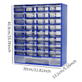 Miniatyrbillede 5 af 5: Skuffe Opbevaringsskab Organizer Container Vægmonteret Garage Organisation, Værktøjskasse til Hardware B