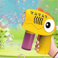 Miniatyrbild 3 av 3: Elektrisk Handhållen Söt Drak-Bubbelmaskin, Tillverkad av ABS, Gul Färg
