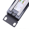 Miniatyrbilde 5 av 5: UTP 24 Port Rj45 Patch Panel Rack Kabel Veggmontert Brakett Koblingsrack Verktøy Ethernet Lan Nettverk