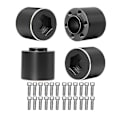 Miniatyrbilde 1 av 5: 4 stk. Messingvekter Hjul Hex Hub Utvid Adapter for 1/10 RC Crawler 1.9 2.2 Tommers Hjul Felg Axial SCX1