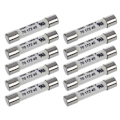 Miniatyrbillede 1 af 5: 1000V 500MA 10 stk. 6,3X32mm Multifunktionel Praktisk Bærbar Hvid Keramisk Sikring til Multimeter