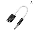 3,5 mm Han till Typ-C Hon Högtalaradapter Platt till Rund Analog
