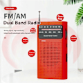Miniatyrbilde 2 av 5: Full-Bånds Liten Bærbar Radio Mini AM FM Pointer Lommeradio for Løping Camping Reiser Analog