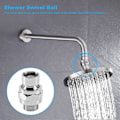 Miniatyrbilde 2 av 5: Messing Krom Kuleledd Dusjarm Hode Vinkel Justerbar Svingadapter