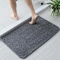 Pikkukuva 2 / 5: Sisääntulo matto sisätiloihin, konepestävä liukuesteovimatto erittäin imukykyinen ja kestävä sisä- tai ulkokäyttöön etuovelle - 50 x 80 cm, harmaa