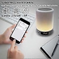 Miniatyrbillede 2 af 5: Bluetooth Højttaler Dæmpbar Sengelampe Touch Kontrol RGB 6 Farveskiftende Natlampe Vækkeur Bordlamper til Soveværelse