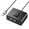 Miniatyrbillede 4 af 5: USB Eksternt Lydkort 3 Porte USB 2.0 Til 3.5mm Lydkort