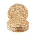 Pikkukuva 1 / 5: Pyöreät kudotut tabletit, 10 kpl, 30 cm Boho rottinkitabletit, käsin kudotut tabletit, ruokapöydälle