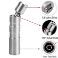 Miniatyrbillede 4 af 5: 14MM Tændrørstop, 3/8 tommer Drev Magnetisk Tyndvægget Tændrørstopsæt Universal Led 12 Po