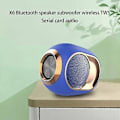 Miniatyrbild 5 av 5: Nya Modeller Bluetooth 5.0 Subwoofer Stereo Hi-fi Tws Trådlös Bluetooth Högtalare Stöd För U Disk (blå)