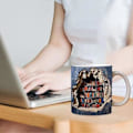 Miniatyrbillede 2 af 5: 3D Bogreol Krus, 3D Effekt Bøger Krus, Kreativt Rumdesign Multifunktionelle Krus, Kaffekrus Bibliotek Bogreol Krus