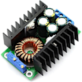 Miniatyrbild 3 av 5: DC 9A 300W Step-Down Omvandlare Konstant Ström 24V till 12V Justerbar
