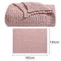 Miniatyrbild 3 av 4: Stickad Filt för Vuxna, Mjuk och Varm Andningsbar Fluffig Höstfilt för Soffa, Säng, Vändbar Mysig och Luddig Stickad Filt för Dirty powder