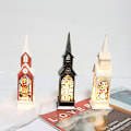 Miniatyrbilde 3 av 5: Julelykt, lysestake, nattlampe dekorasjon, nattlampe borddekorasjon, juledekorasjon, bronse
