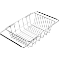 Miniatyrbilde 1 av 4: Oppvaskstativ i rustfritt stål, utvidbar tørkestativkurv for frukt, grønnsaker, kasseroller, tallerkener og kjøkkenredskaper (Stil A: Arch Net)