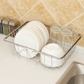 Miniatyrbild 4 av 4: Dish Rack for Sink – Adjustable Stainless Steel Mesh Basket
