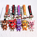 Miniatyrbilde 2 av 3: Fem netter hos Freddys nøkkelringer FNAF Vesker Charm Anheng Dukke Figurer Nøkkelringer E