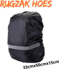 Ryggsäcksregnskydd 20-30 liter – 33x50x15cm, vattentätt, reflexränder