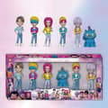 K-POP Demon Slayer Actionfigurset (6 st) - Söta koreanska idol-samlarobjekt för dockskåp & display