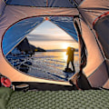 Miniatyrbilde 4 av 5: Ultralett sovepose, oppblåsbar campingmadrass grønn (kk)