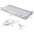 Miniatyrbilde 4 av 5: Trådløst tastatur og mus for Apple iMac, Windows eller Android (2,4 GHz trådløst)