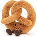 Miniatyrbild 1 av 5: Jellycat Amuseables Pretzel Plyschleksak, 18 cm | Matplush | Rolig Present Idé
