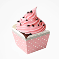 Miniatyrbillede 3 af 5: 100 stk. Papirbageforme Små Firkantede Kageomslag Cupcake-forme (Blå) blue