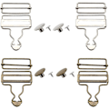 Miniatyrbilde 1 av 5: (sølv, bronse) 4 deler overall Spenner, metall selespener, metall spenner med skyve rektangulære fester, for seler, belter, jakker