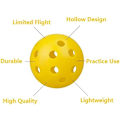 Miniatyrbilde 3 av 5: 12-pakning treningsballer for golf, hule treningsballer med luftstrøm, 42 mm plastgolfballer, for svingtrening, driving range, hjemmebruk