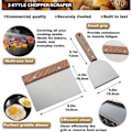 Miniatyrbilde 4 av 5: 8 stk BBQ Tilbehørssett - Profesjonell Kraftig Grillspatel i Rustfritt Stål - Ideell for Teppanyaki, Grilling og Stekebord---Xin