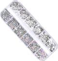 Strass - Nagelstenar - 3D Nagelkonst - Diamanter - Bröllopsnaglar - 1200 stenar - Silver