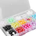 Miniatyrbilde 4 av 8: 365 stk fargerike hårfletteperler DIY hårskjeggdekorasjonstilbehør