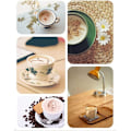 Miniatyrbilde 5 av 10: Manuell Kaffekvern Håndsveiv Kaffemaskin 9,7 x 9,7 x 20,7