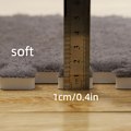 Miniatyrbilde 5 av 5: 12 stk. Plysj Pusleskummatter, Kvadratiske Sammenlåsende Matter, Fluffy Områdematte, Beskyttende Sklisikre Komfortputer Skumgulvmatter