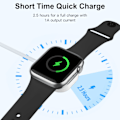 Miniatyrbilde 4 av 5: Kompatibel med Apple Watch-lader, 1,5 M/5 fot rask magnetisk ladekabel, iWatch-lader kompatibel med Apple Watch Series 9 8 7 SE 6 5 4 3 2