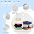 Miniatyrbilde 2 av 6: Reisepute Nakkepute Memory Foam Reiseputer Hodestøttepute for Fly T tog Bil Kontor Reise Essensielle Flypute for en Lang Tid Grå Grey One Size