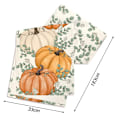 Miniatyrbilde 2 av 4: Oransje Gresskar, Eukalyptus Høst Bordløper, Høst Thanksgiving Kjøkken Spisebord Dekorasjon for Hjemmefest Dekor 13x72 Tommer Style 2
