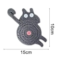 Miniatyrbilde 2 av 4: Kattegaver for katteelskere Kattebrikker Vevd Kreativ Søte Kattebrikker Isolerte Brikker Kaffe- og Tebrikker Skrivebordsgaver Style 4