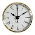 Miniatyrbillede 1 af 9: 2,76 tommer/ 70 mm rund kvartsurindsats GoldenTrim romertal kvartsbevægelse til køkken hjem soveværelse kontor