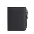 Plånbok - Inf - Svart - Äkta Läder - RFID-skydd - Kompakt Bi-Fold Design Black